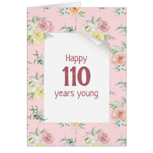 Rose Aquarell 110. Geburtstag