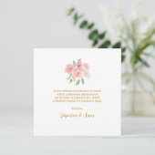 ROSE Aquarell Dankeskarte (Stehend Vorderseite)