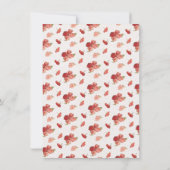 Rose, Aquarell Derby Brautparty Einladung (Rückseite)