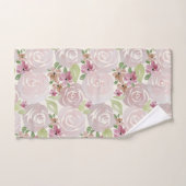 Rose Aquarell gemustert Badhandtuch Set (Handtuch)