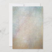 Rose Aquarell Gold Probe Abendessen Einladung (Rückseite)