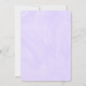 Rose Aquarellblume Feiern zum Leben Einladung (Rückseite)