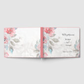 Rose Aquarellblume Gästebuch (Voll)