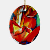 Rose Aquarellkunst Keramikornament (Rechts)