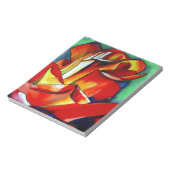 Rose Aquarellkunst Notizblock (Rotiert)