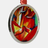 Rose Aquarellkunst Ornament Aus Metall (Rechts)