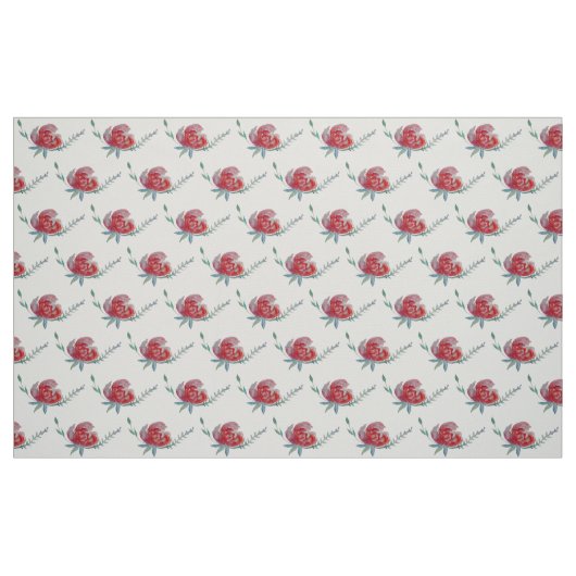 Rose Aquarellstoffe Stoff (Fat Quarter (45,7 x 55,9 cm))