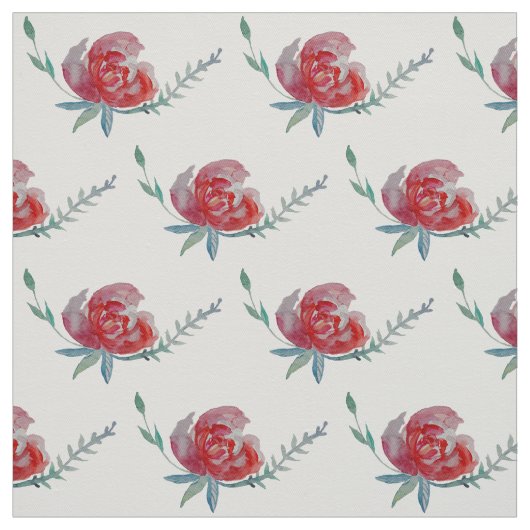 Rose Aquarellstoffe Stoff (Muster)