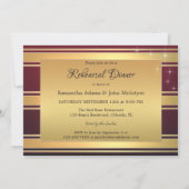 Rose Arbor Beach Hochzeit Probe Dinner Einladung (Rückseite)