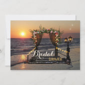 Rose Arbor Bridal Dusche am Meer Einladung (Vorderseite)