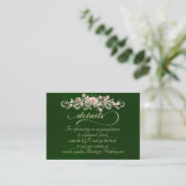 Rose Arc Border, QR Code - Emerald Begleitkarte (Stehend Vorderseite)
