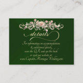 Rose Arc Border, QR Code - Emerald Begleitkarte (Vorderseite)