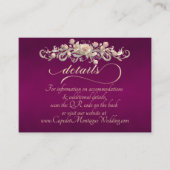 Rose Arc Border, QR Code - Plum Begleitkarte (Vorderseite)