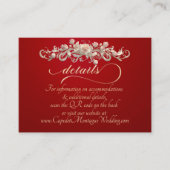 Rose Arc Border, QR Code - Red Begleitkarte (Vorderseite)