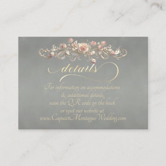 Rose Arc Border, QR Code - Sage Begleitkarte (Vorderseite)