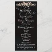 Rose Arc - Schwarze Hochzeit Programm (Vorderseite)