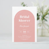 Rose Arch Bridal Dusche Einladung (Stehend Vorderseite)