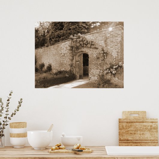 Rose Arch Eingang Poster (Küche)