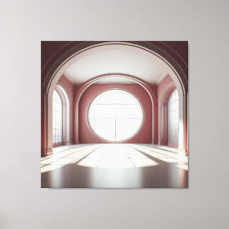 Rose Arch Window Hall Leinwanddruck