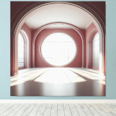 Rose Arch Window Hall Leinwanddruck (Insitu (Holzboden))