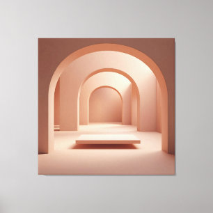 Rosé Archway Serenity Leinwanddruck