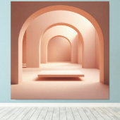 Rosé Archway Serenity Leinwanddruck (Insitu (Holzboden))