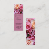 Rose arrangierten Lesezeichen Mama Mini Visitenkarte (Vorne/Hinten)