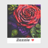 Rose Art Aufkleber (Blatt)