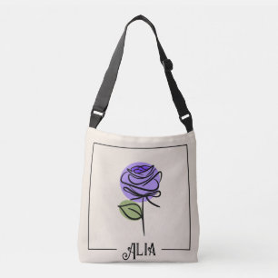 Rose Art Crossbody Bag Tragetaschen Mit Langen Trägern