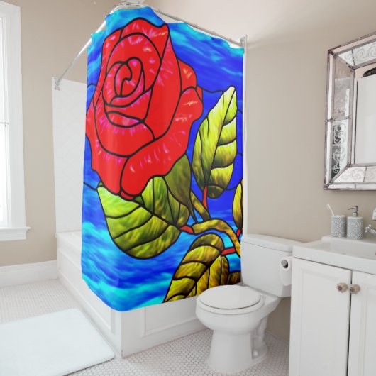 Rose Art Duschvorhang (Beispiel)