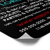 Rose Art, Florist, Werbung in Florenz Poster (Ecke)