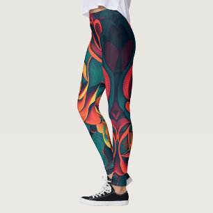 Rose Art Leggings