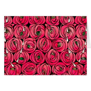Rose Art Nouveau Rennie Macintosh Grafik