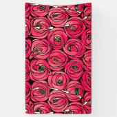 Rose Art Nouveau Rennie Macintosh Grafik Banner (Vertikal)