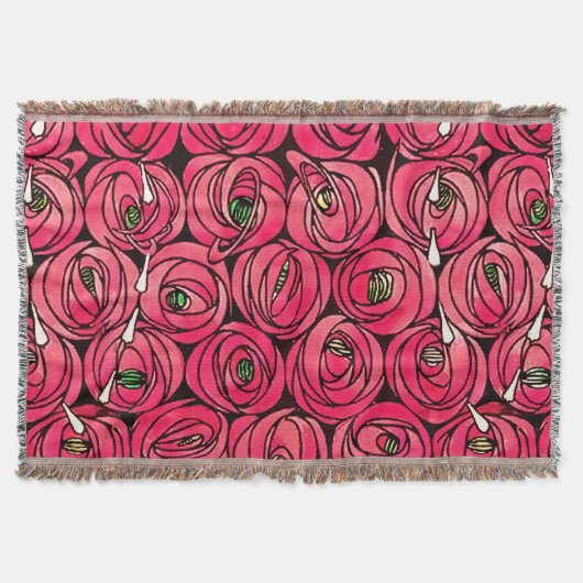 Rose Art Nouveau Rennie Macintosh Grafik Decke (Vorderseite)