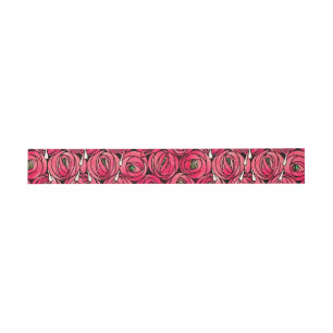 Rose Art Nouveau Rennie Macintosh Grafik Einladungsbanderole