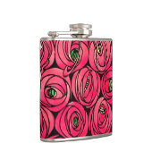 Rose Art Nouveau Rennie Macintosh Grafik Flachmann (Rechts)