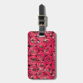 Rose Art Nouveau Rennie Macintosh Grafik Gepäckanhänger (Vorderseite vertikal)