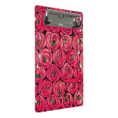 Rose Art Nouveau Rennie Macintosh Grafik Mini Klemmbrett (Schrägansicht)