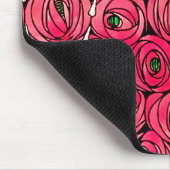 Rose Art Nouveau Rennie Macintosh Grafik Mousepad (Ecke)