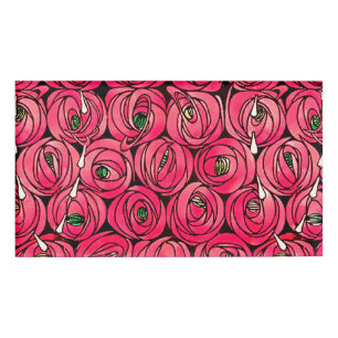 Rose Art Nouveau Rennie Macintosh Grafik Namenschild