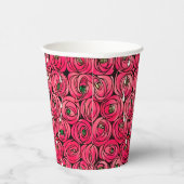 Rose Art Nouveau Rennie Macintosh Grafik Pappbecher (Rechts)