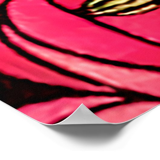 Rose Art Nouveau Rennie Macintosh Grafik Poster (Ecke)