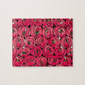 Rose Art Nouveau Rennie Macintosh Grafik Puzzle (Horizontal)