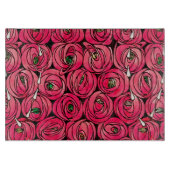 Rose Art Nouveau Rennie Macintosh Grafik Schneidebrett (Vorderseite)