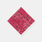 Rose Art Nouveau Rennie Macintosh Grafik Serviette (Ecke)