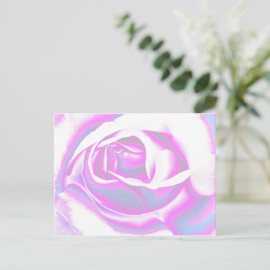 Rose Art Postkarte (Stehend Vorderseite)