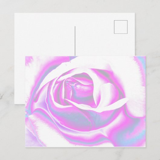 Rose Art Postkarte (Vorne/Hinten)