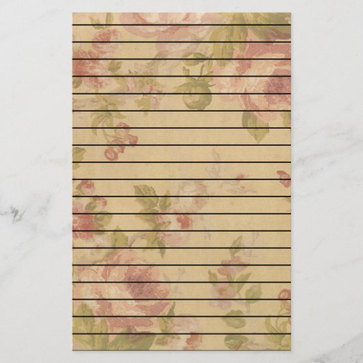 Rose Art Print Linde Briefpapier (Vorderseite)