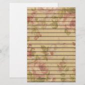 Rose Art Print Linde Briefpapier (Vorne/Hinten)